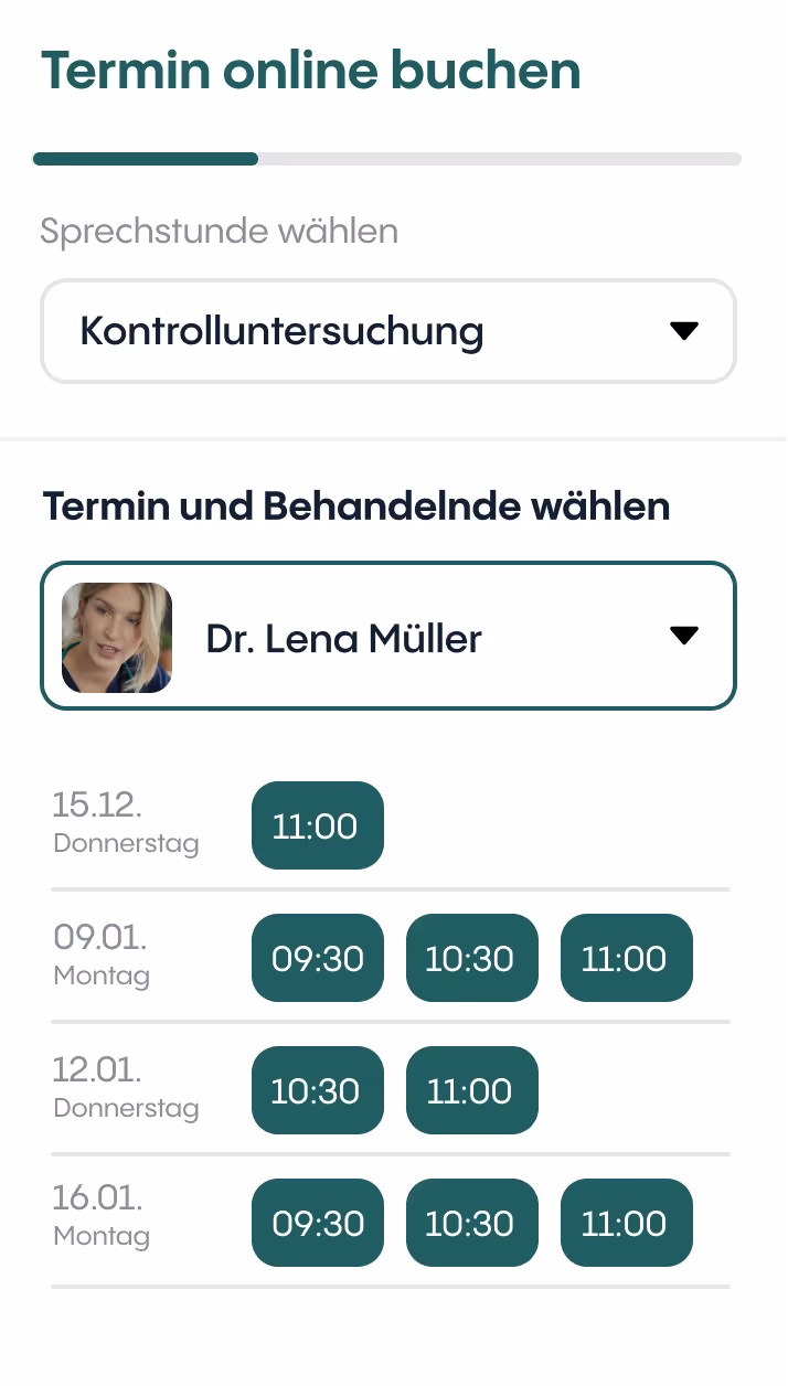 MedPeak Online Terminbuchung